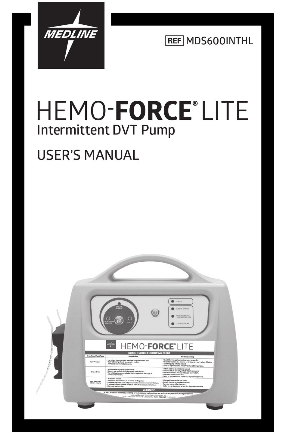 MEDLINE HEMOFORCE LITE USER MANUAL Pdf Download ManualsLib