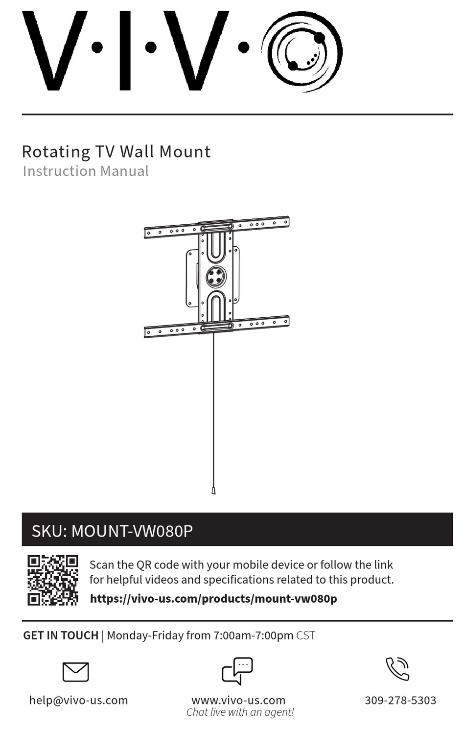VIVO MOUNTVW080P INSTRUCTION MANUAL Pdf Download ManualsLib