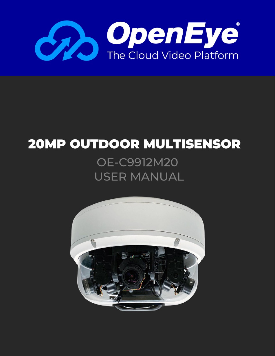 OPENEYE OEC9912M20 USER MANUAL Pdf Download ManualsLib