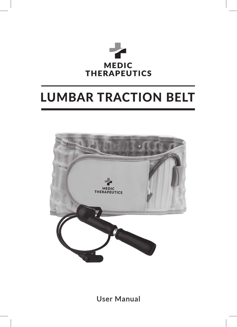 MEDIC THERAPEUTICS LUMBAR TRACTION BELT USER MANUAL Pdf Download