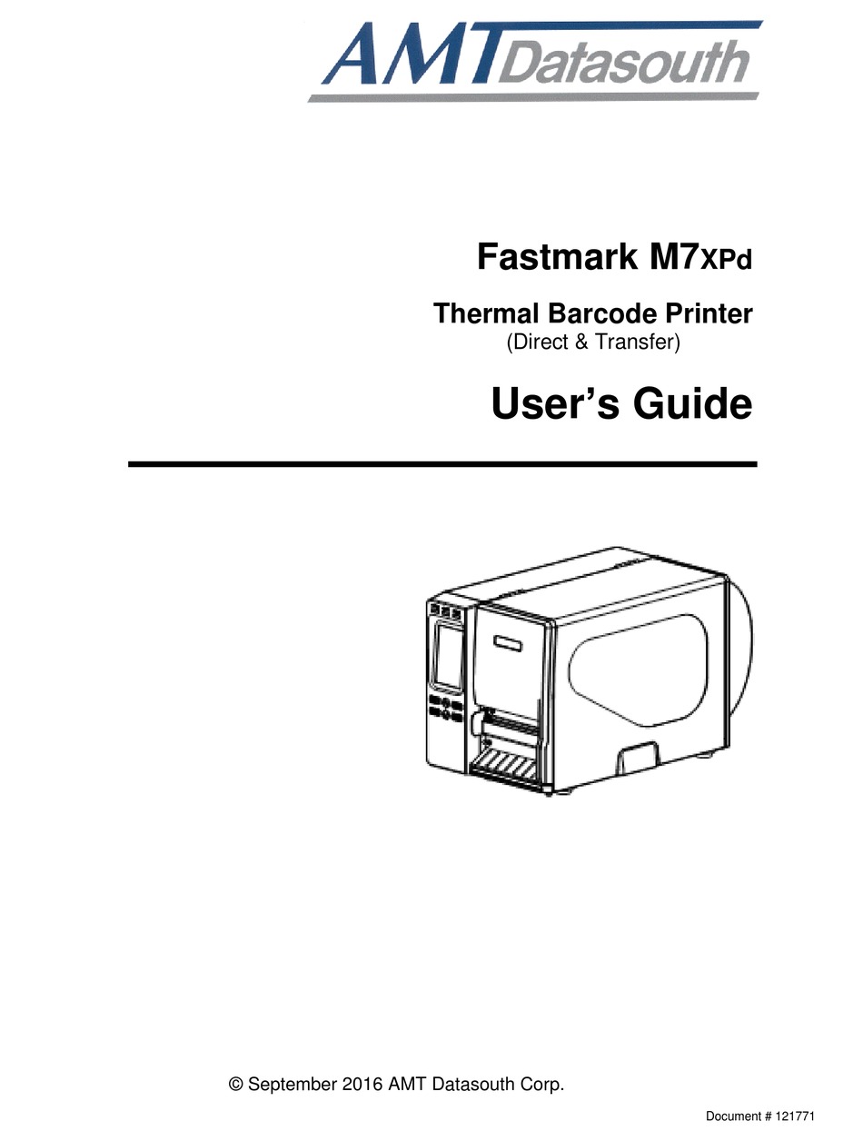 AMT DATASOUTH FASTMARK M7XPD USER MANUAL Pdf Download ManualsLib