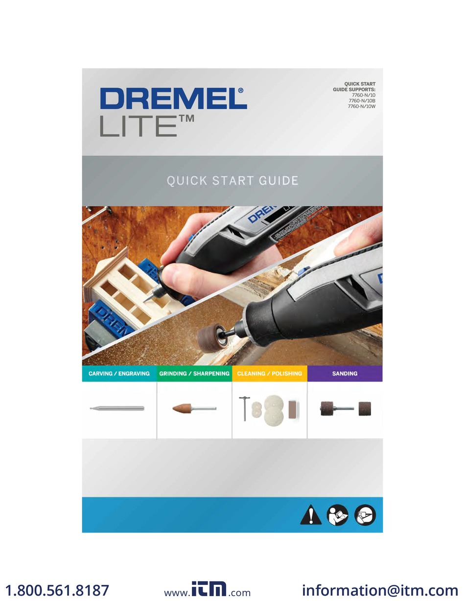 Dremel Lite N Quick Start Manual Pdf Download Manualslib