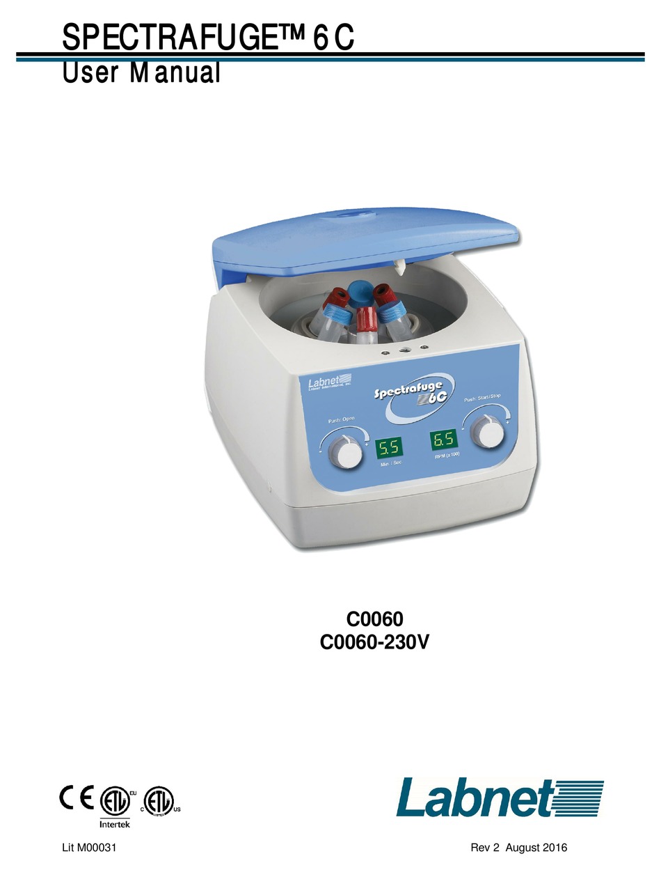 SPECTRAFUGE 6C USER MANUAL Pdf Download ManualsLib