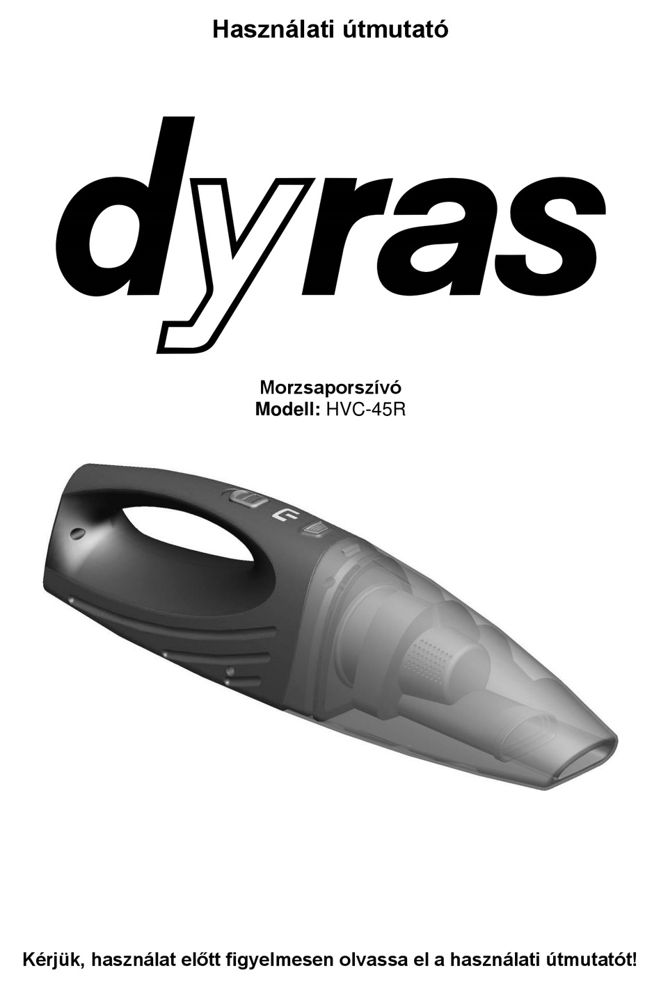 DYRAS HVC45R INSTRUCTION MANUAL Pdf Download ManualsLib