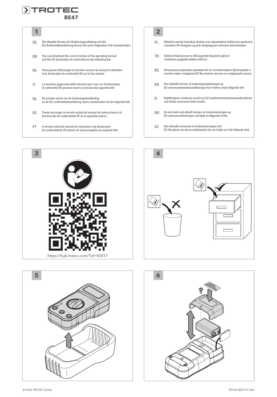 TROTEC BE47 MANUAL Pdf Download ManualsLib