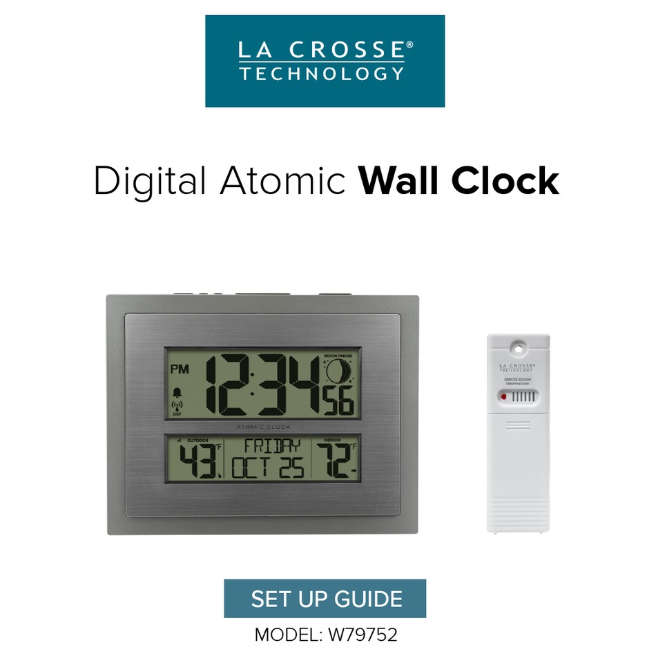 LA CROSSE TECHNOLOGY W79752 SETUP MANUAL Pdf Download ManualsLib