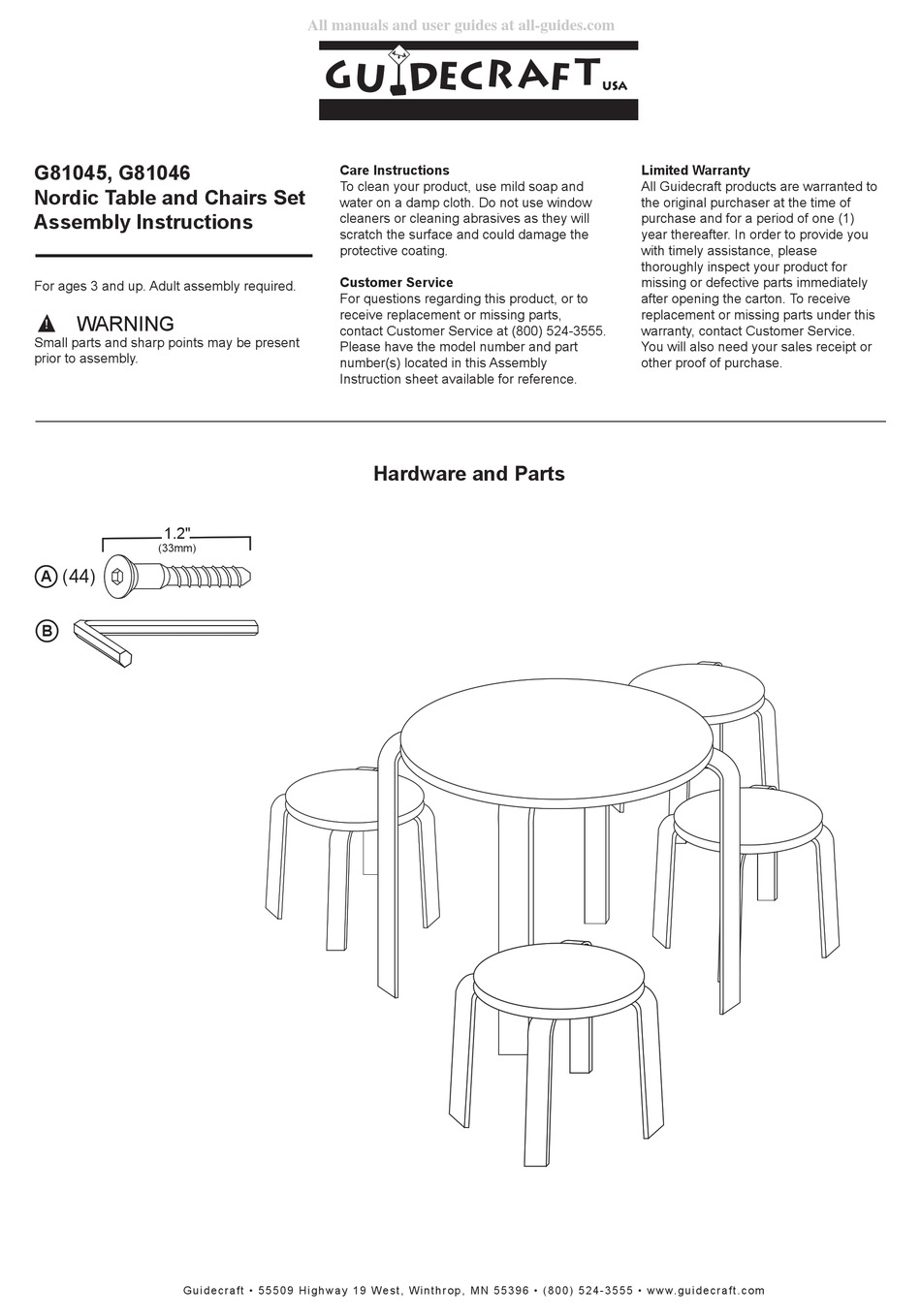 GUIDECRAFT G81045 ASSEMBLY INSTRUCTIONS Pdf Download ManualsLib   Guidecraft G81045 