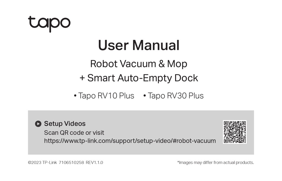 TAPO RV10 PLUS USER MANUAL Pdf Download ManualsLib