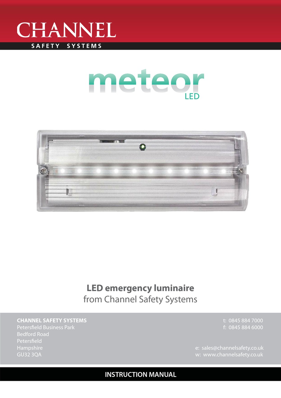 CHANNEL METEOR LED INSTRUCTION MANUAL Pdf Download ManualsLib