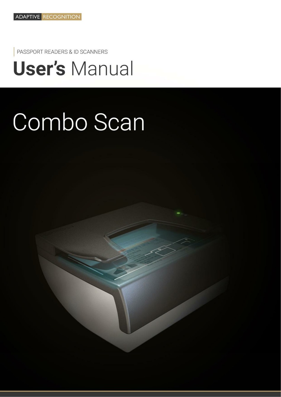 ADAPTIVE RECOGNITION COMBO SCAN USER MANUAL Pdf Download | ManualsLib