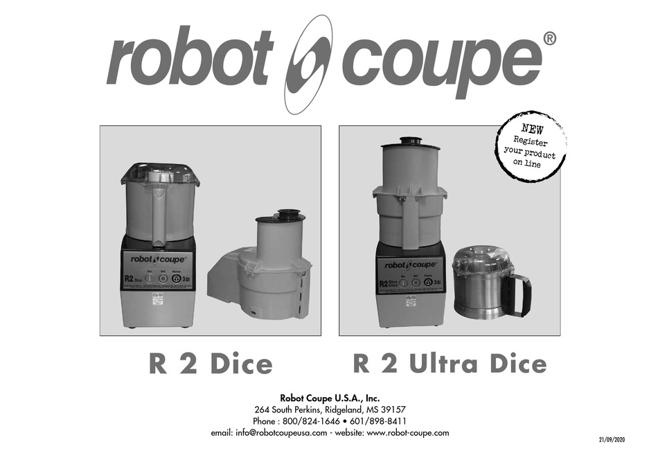 ROBOT COUPE R 2 DICE USER MANUAL Pdf Download ManualsLib