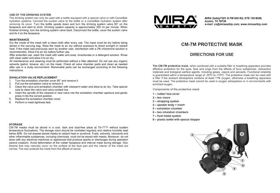 MIRA CM7M DIRECTIONS FOR USE Pdf Download ManualsLib