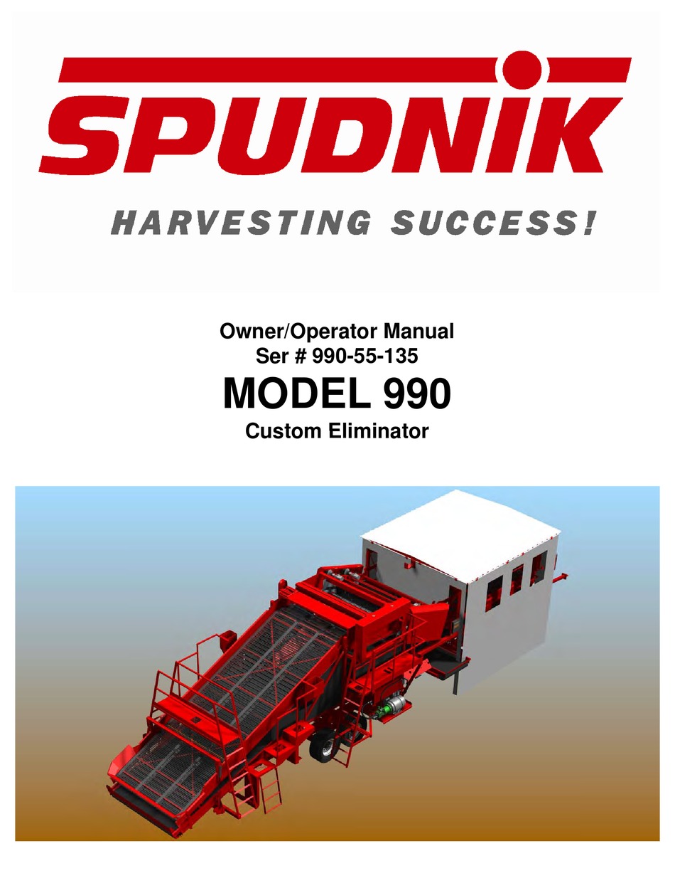 SPUDNIK 990 OWNER'S/OPERATOR'S MANUAL Pdf Download | ManualsLib