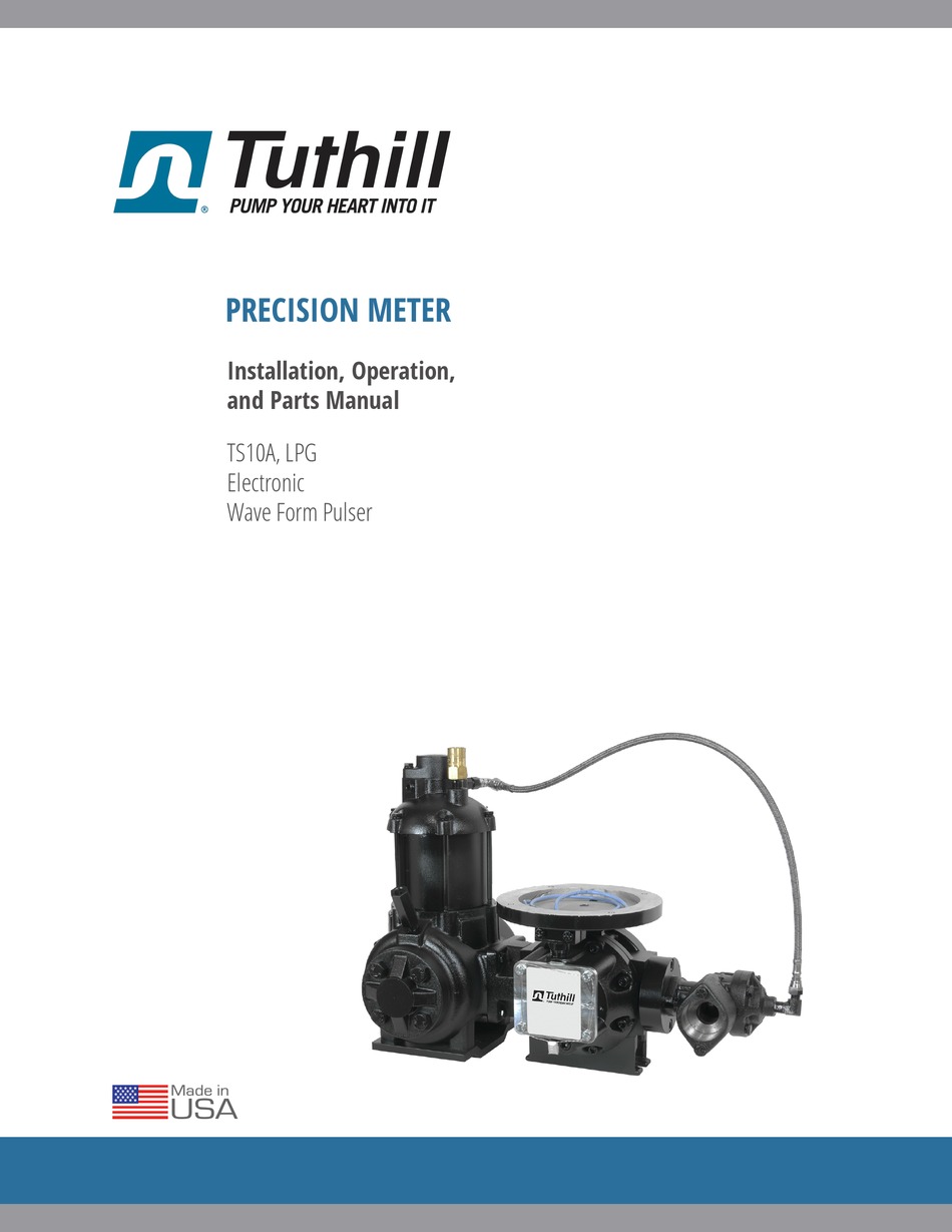 TUTHILL TS10A INSTALLATION, OPERATION, AND PARTS MANUAL Pdf Download