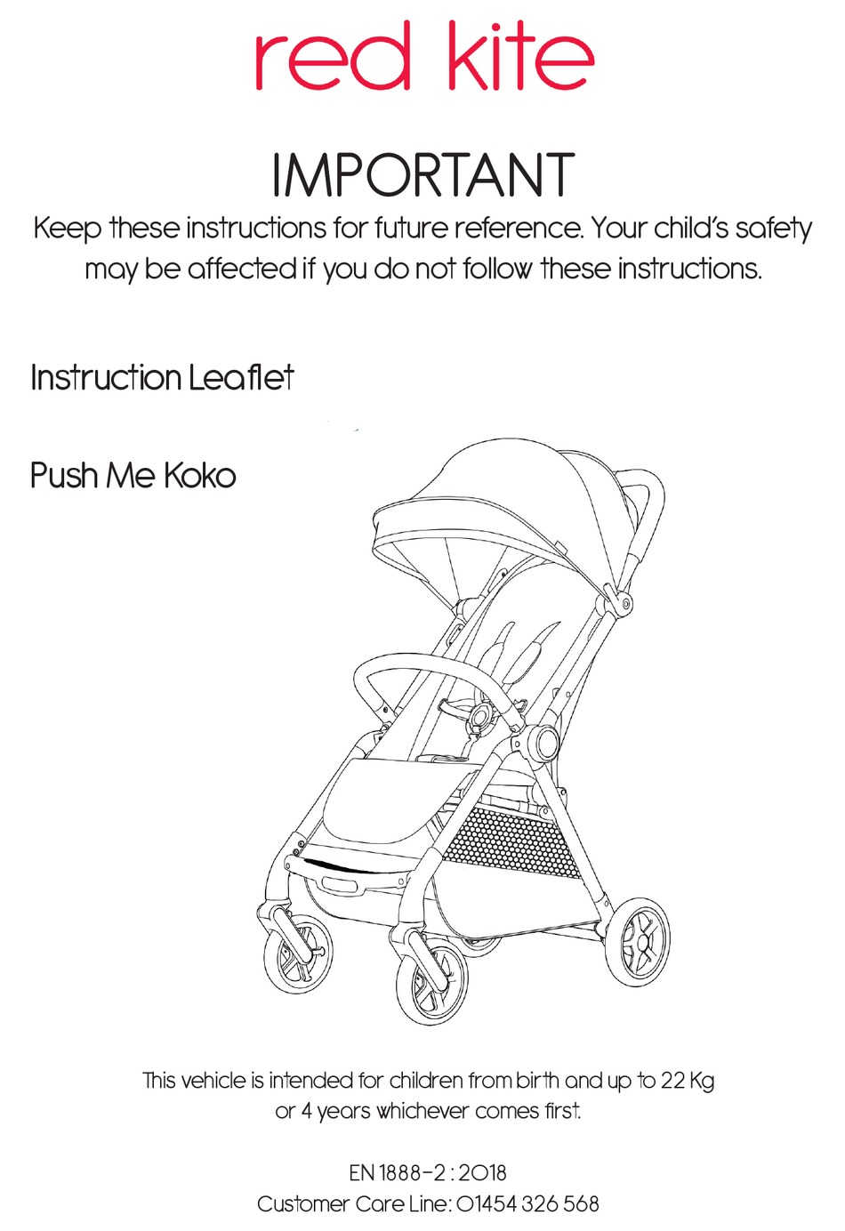 Red kite pushchair hot sale instructions