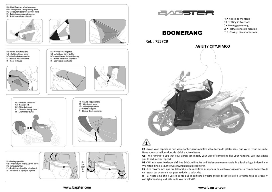 BAGSTER BOOMERANG FITTING INSTRUCTIONS Pdf Download ManualsLib