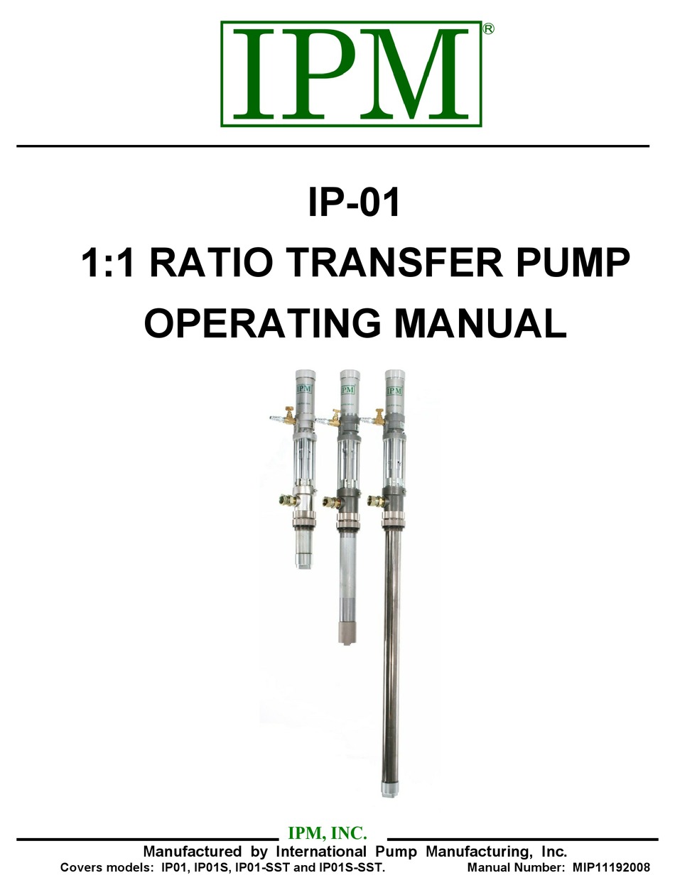 IPM IP01 OPERATING MANUAL Pdf Download ManualsLib