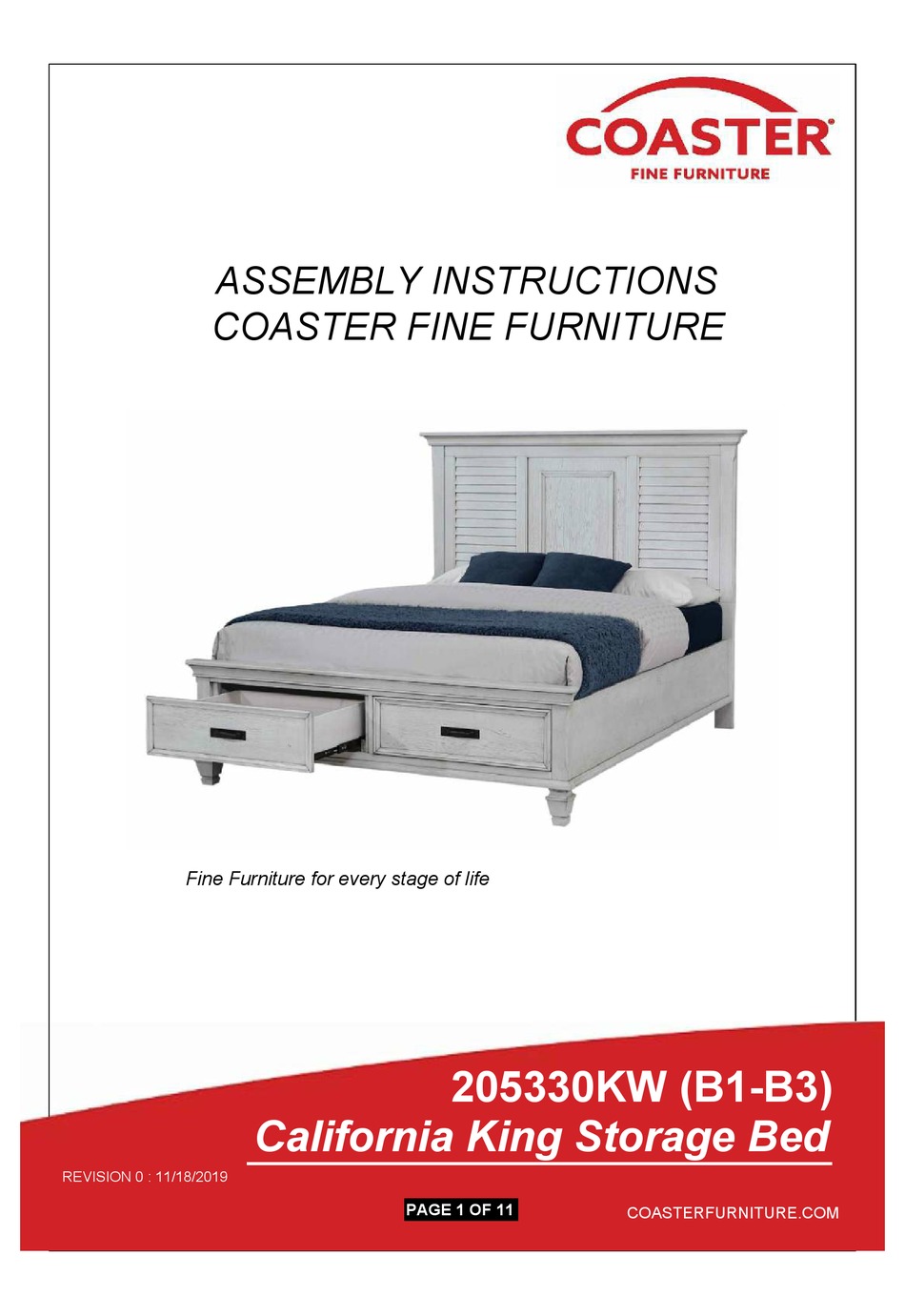COASTER 205330KW ASSEMBLY INSTRUCTIONS MANUAL Pdf Download ManualsLib