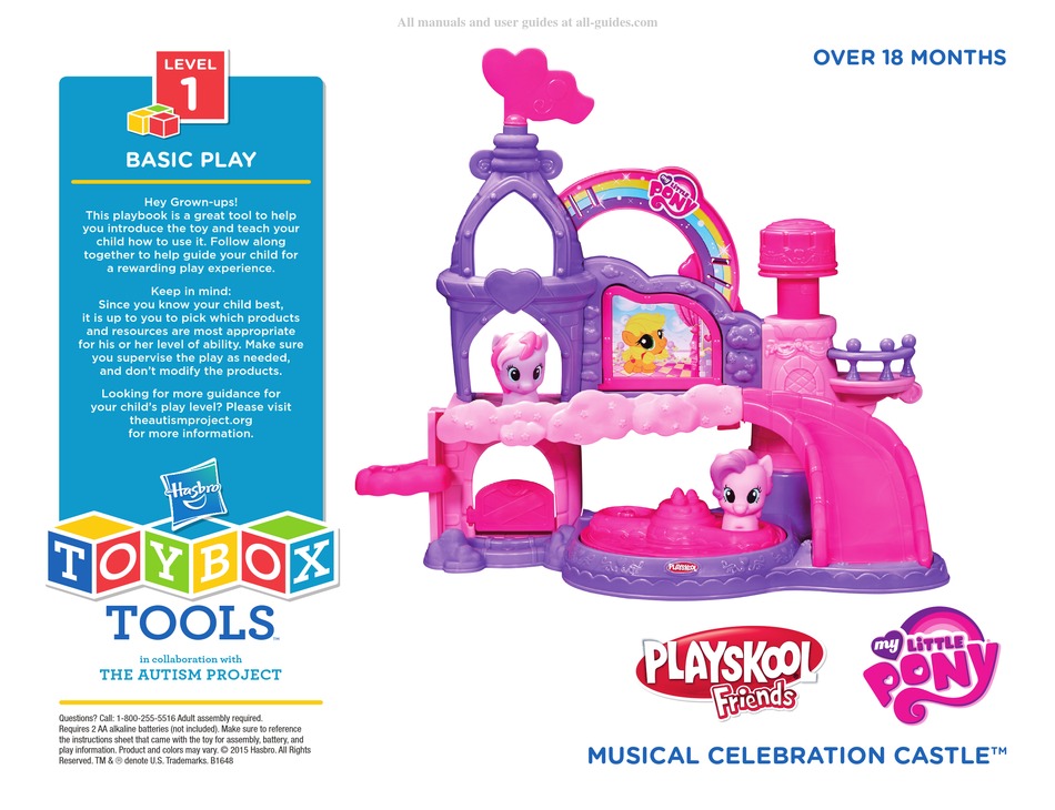 HASBRO TOY BOX TOOLS PLAYSKOOL FRIENDS MY LITTLE PONY MUSICAL