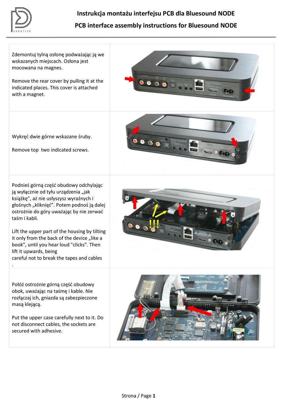 BLUESOUND NODE ASSEMBLY INSTRUCTIONS Pdf Download | ManualsLib