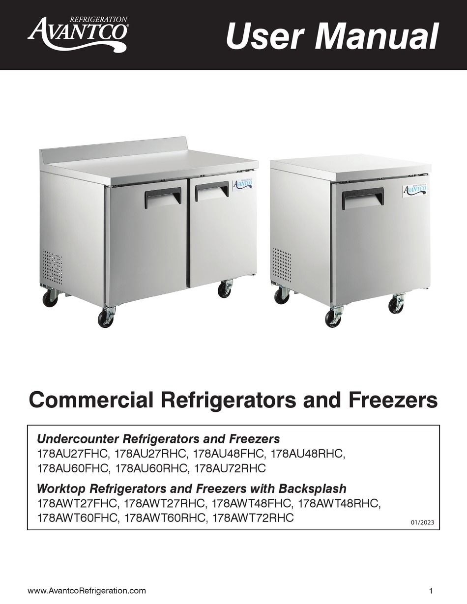 AVANTCO 178AU27FHC USER MANUAL Pdf Download ManualsLib