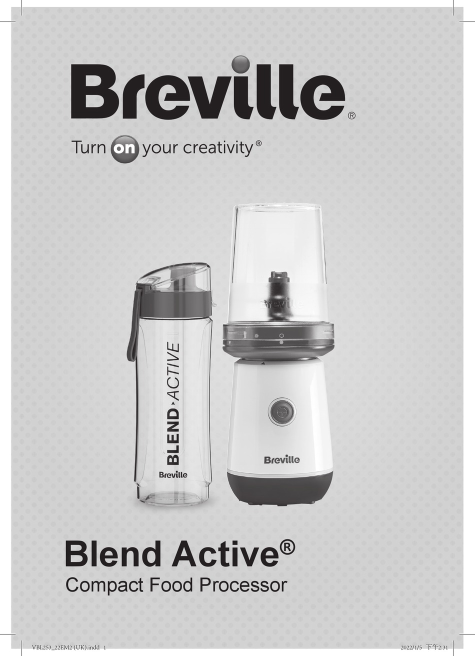 BREVILLE BLEND ACTIVE INSTRUCTION MANUAL Pdf Download ManualsLib