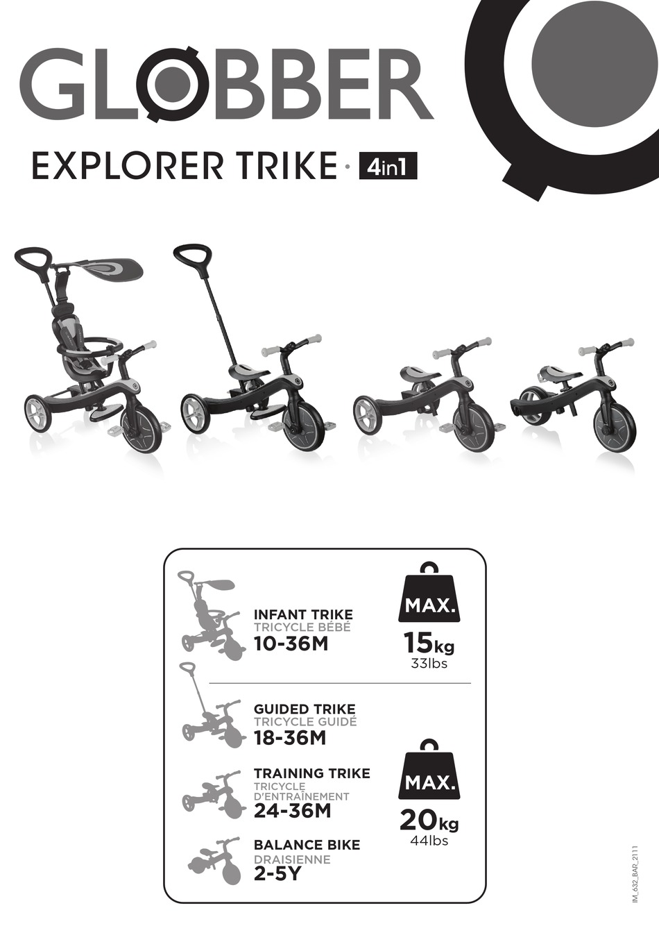 explorer trike globber