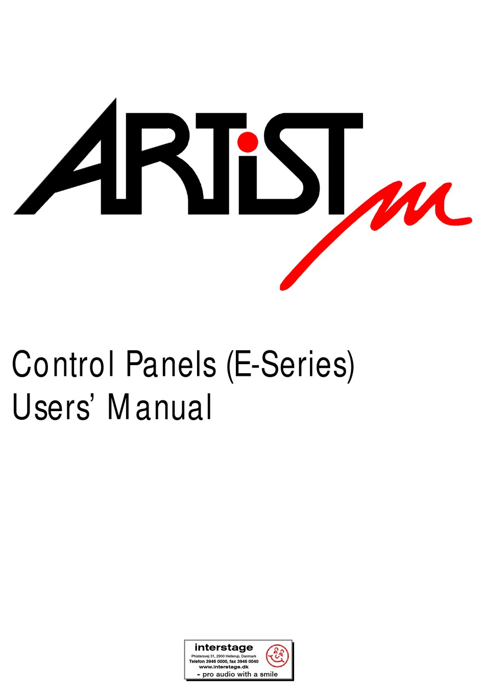 RIEDEL ARTIST E SERIES USER MANUAL Pdf Download ManualsLib