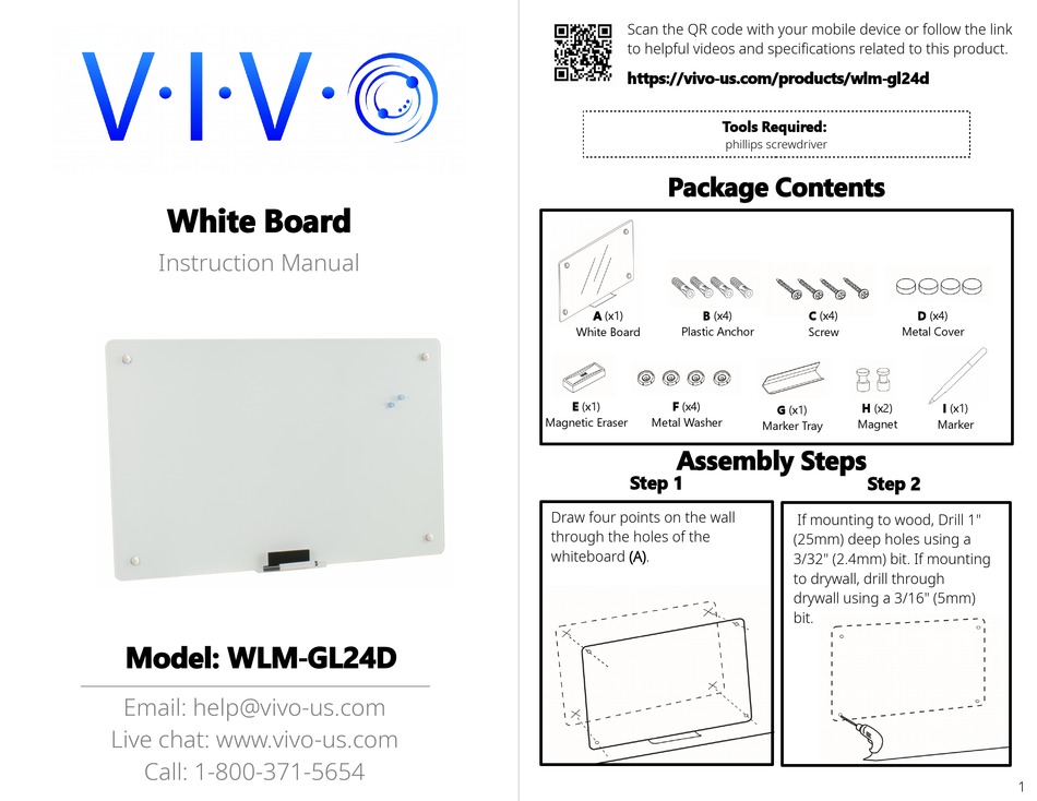 VIVO WLM-GL24D INSTRUCTION MANUAL Pdf Download | ManualsLib