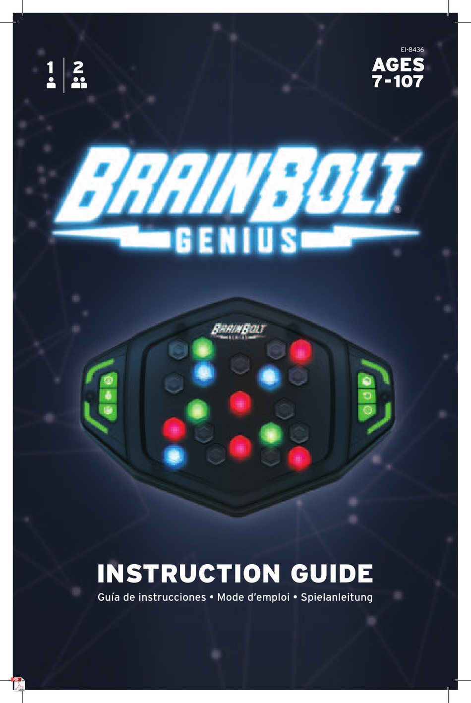 EDUCATIONAL INSIGHTS BRAINBOLT GENIUS 8436 INSTRUCTION MANUAL Pdf