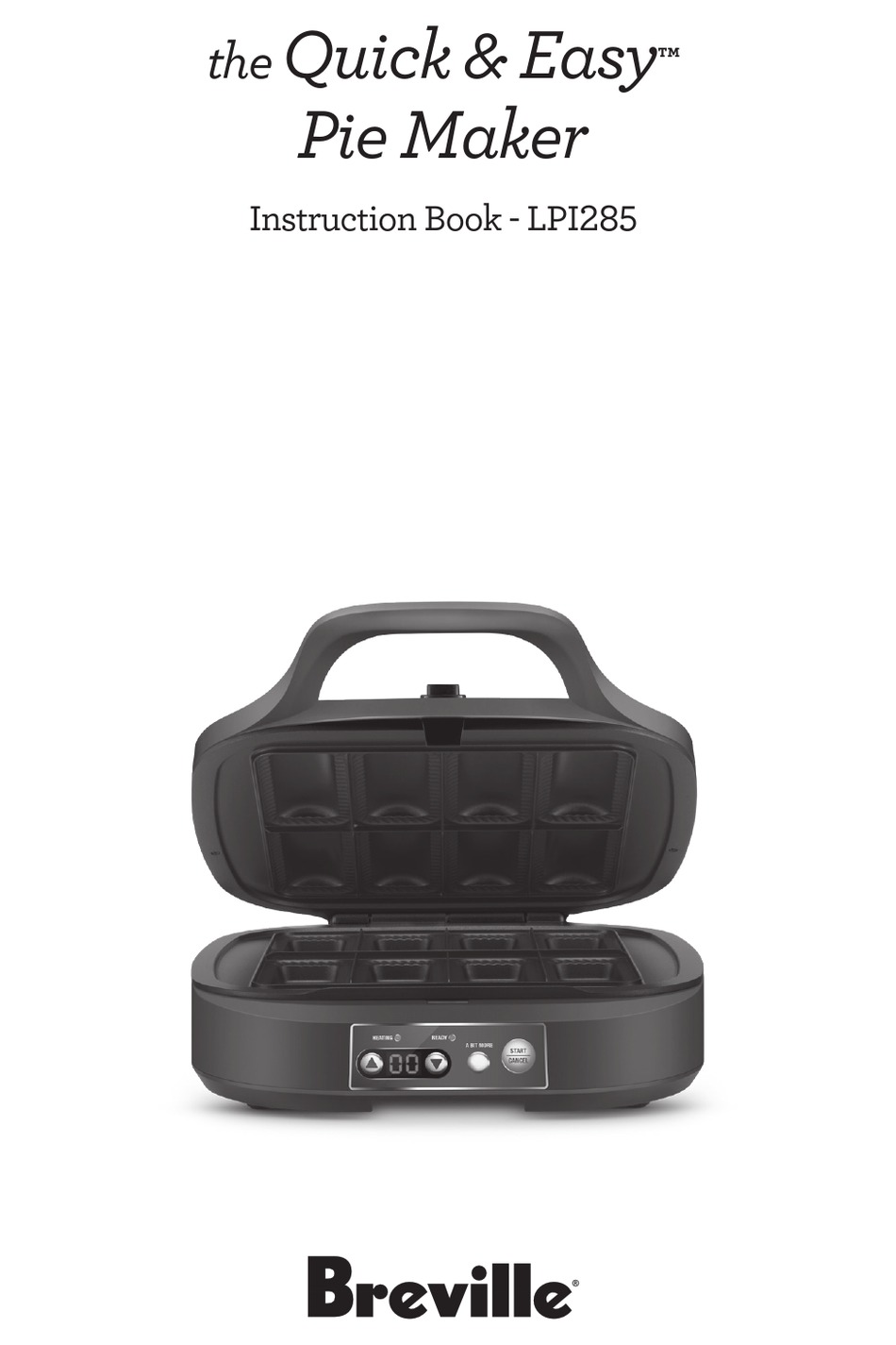 BREVILLE QUICK & EASY LPI285 INSTRUCTION BOOK Pdf Download ManualsLib
