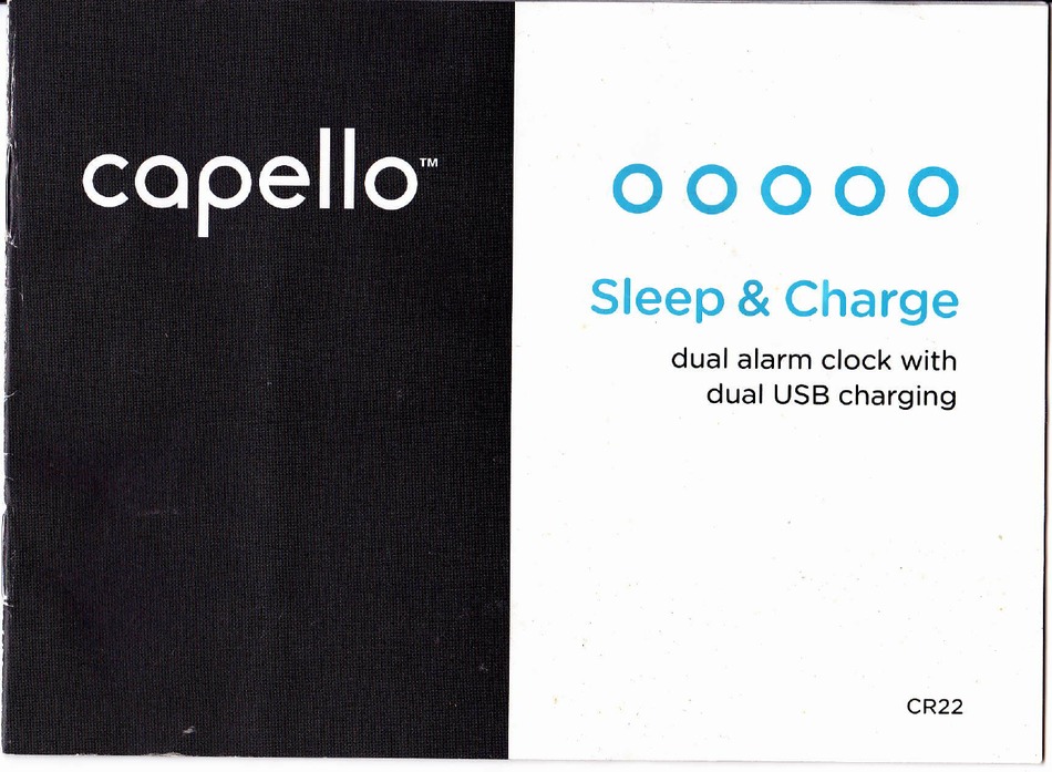 CAPELLO SLEEP & CHARGE CR22 MANUAL Pdf Download ManualsLib