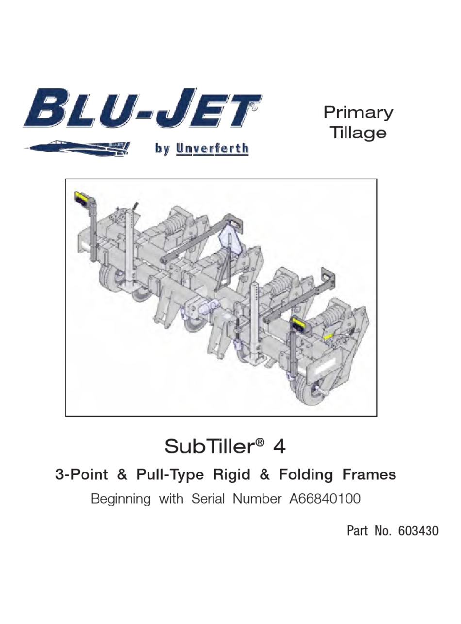 UNVERFERTH BLUJET SUBTILLER 4 MANUAL Pdf Download ManualsLib