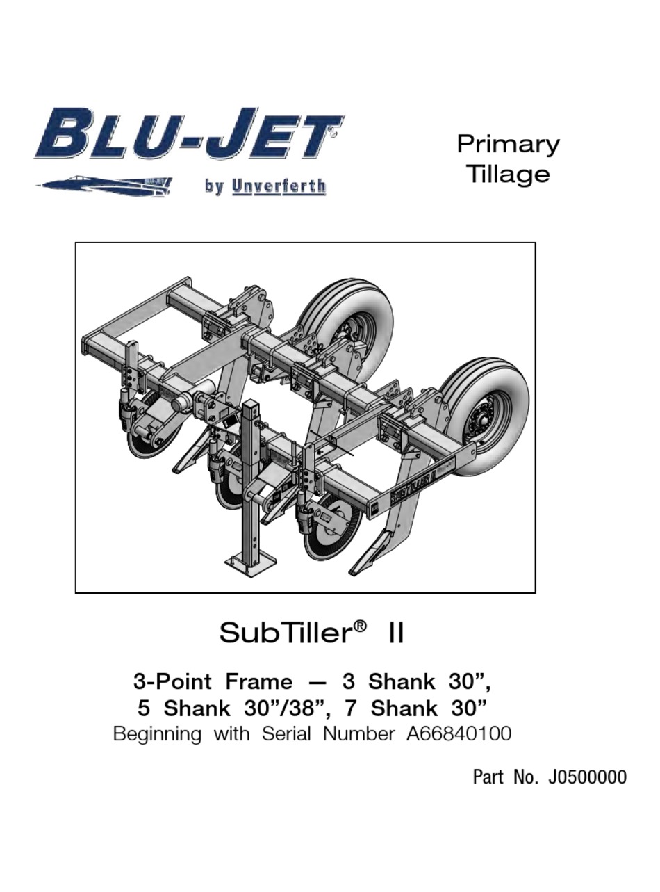 UNVERFERTH BLUJET SUBTILLER II MANUAL Pdf Download ManualsLib