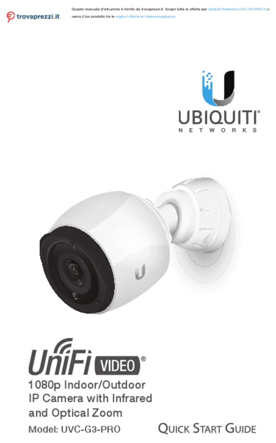 UBIQUITI UVC-G3-PRO-3 QUICK START MANUAL Pdf Download | ManualsLib