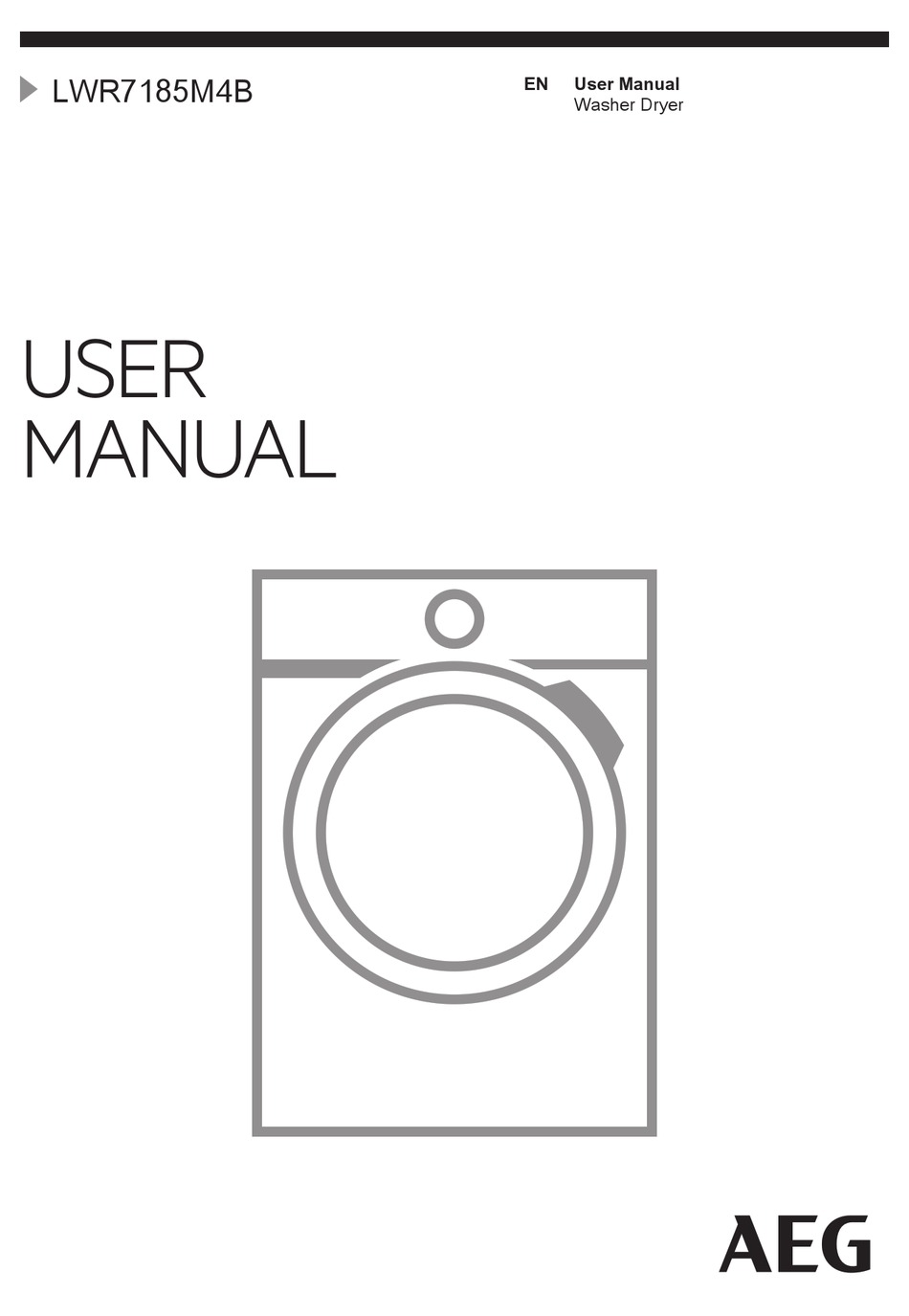 AEG LWR7185M4B USER MANUAL Pdf Download | ManualsLib