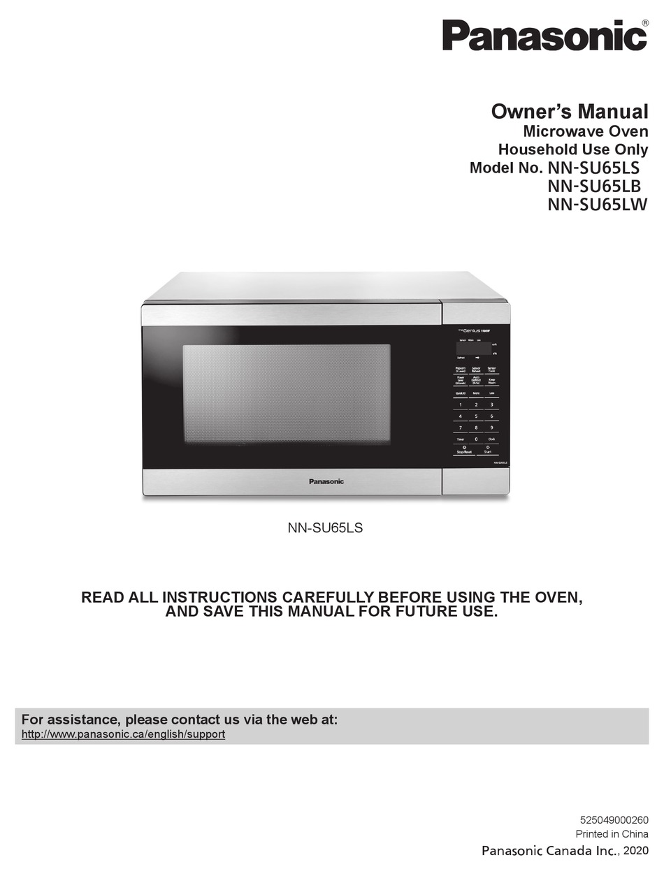 PANASONIC NNSU65LS OWNER'S MANUAL Pdf Download ManualsLib