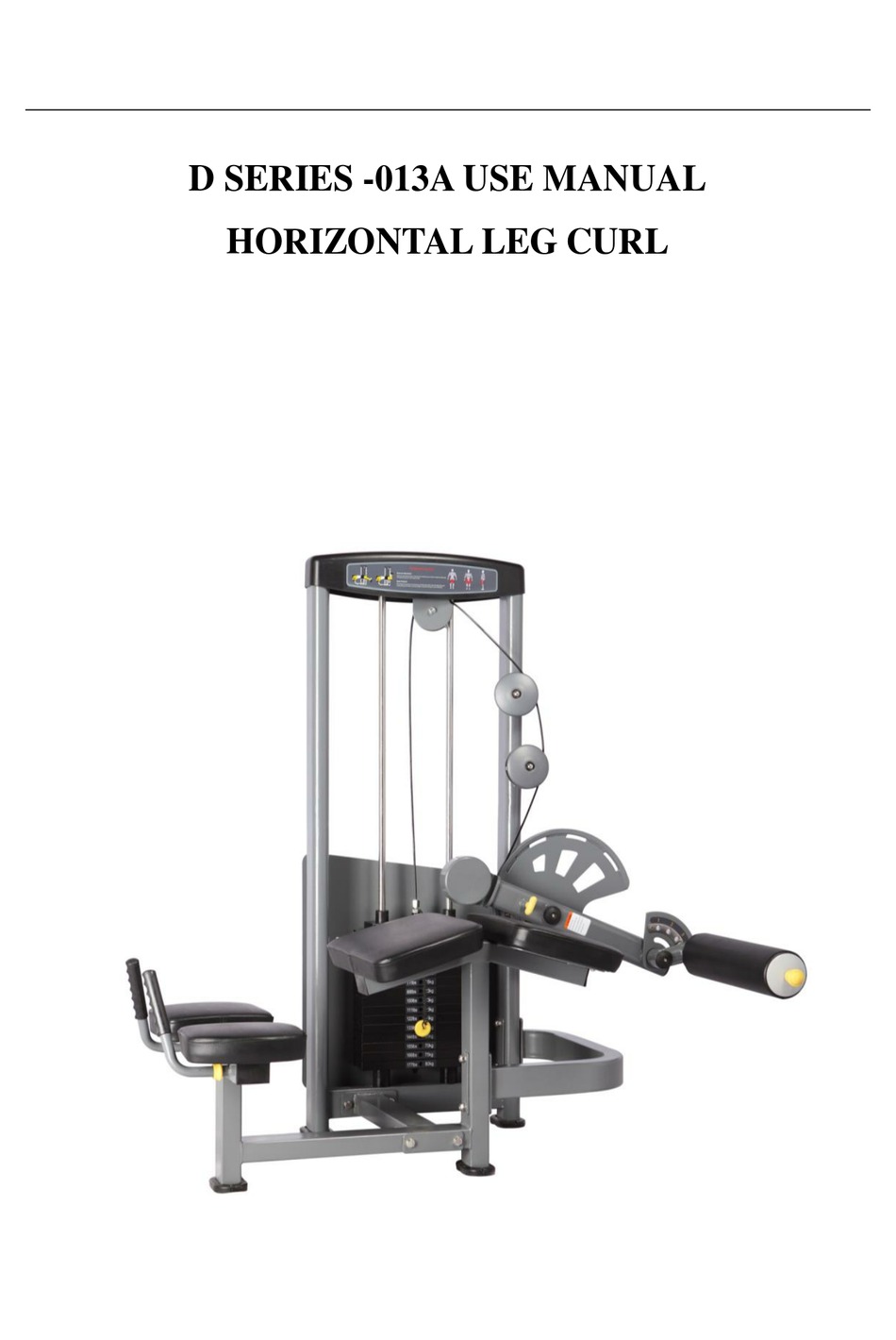 BRONZE GYM D013A USER MANUAL Pdf Download ManualsLib