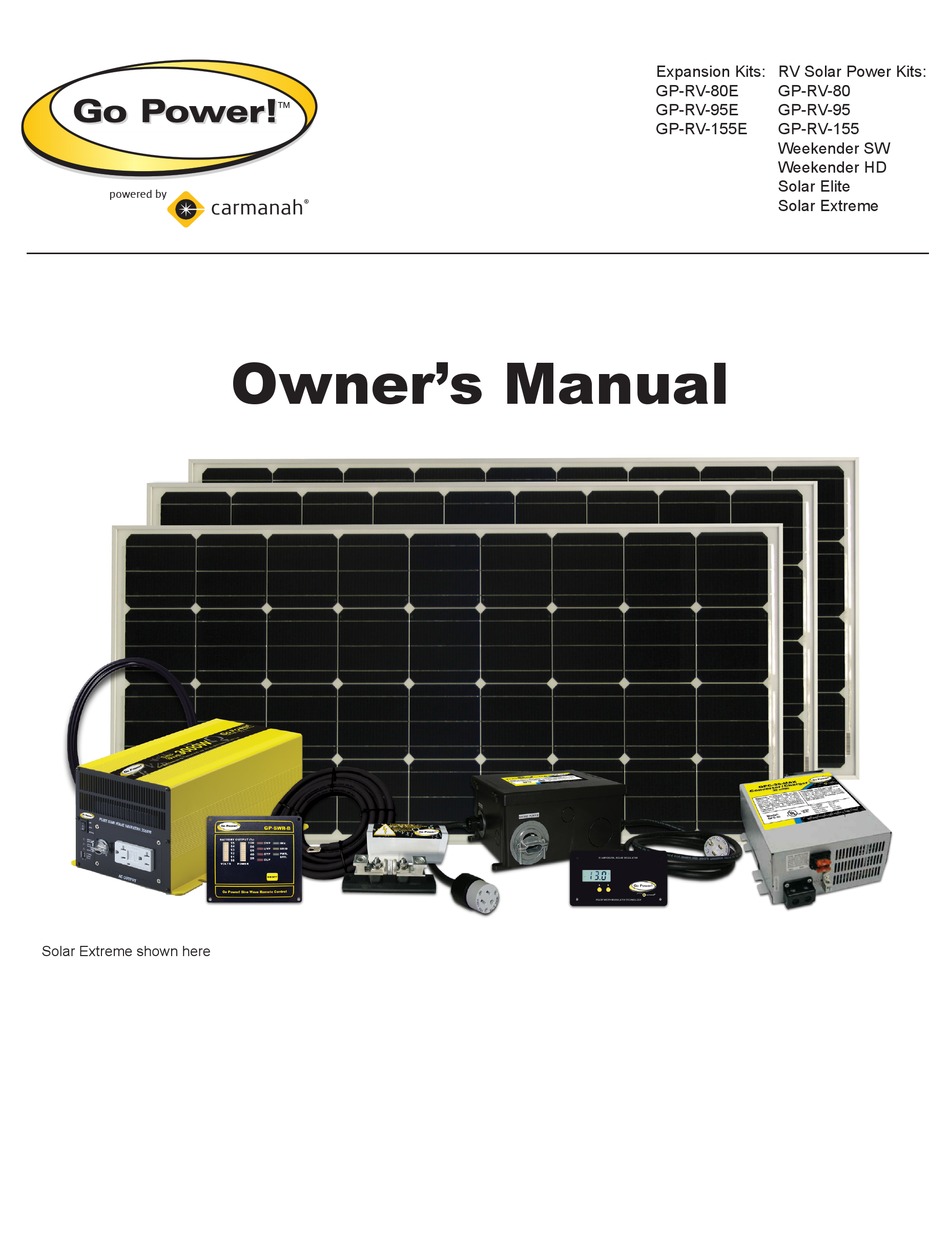 GO POWER WEEKENDER SW OWNER'S MANUAL Pdf Download ManualsLib
