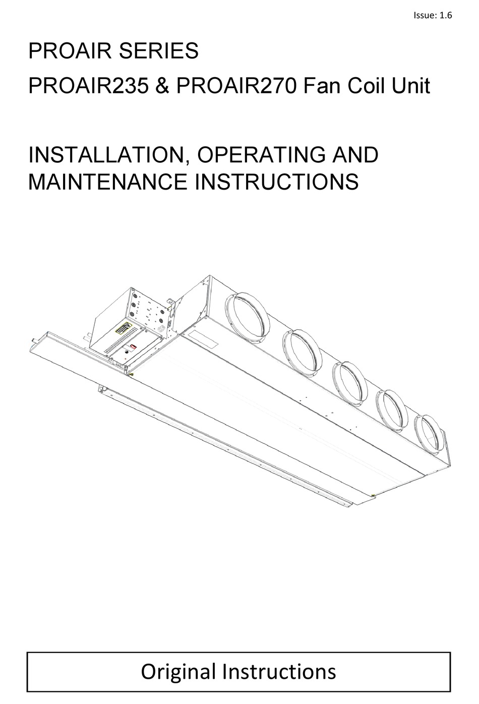 BIDDLE PROAIR SERIES INSTALLATION, OPERATING AND MAINTENANCE