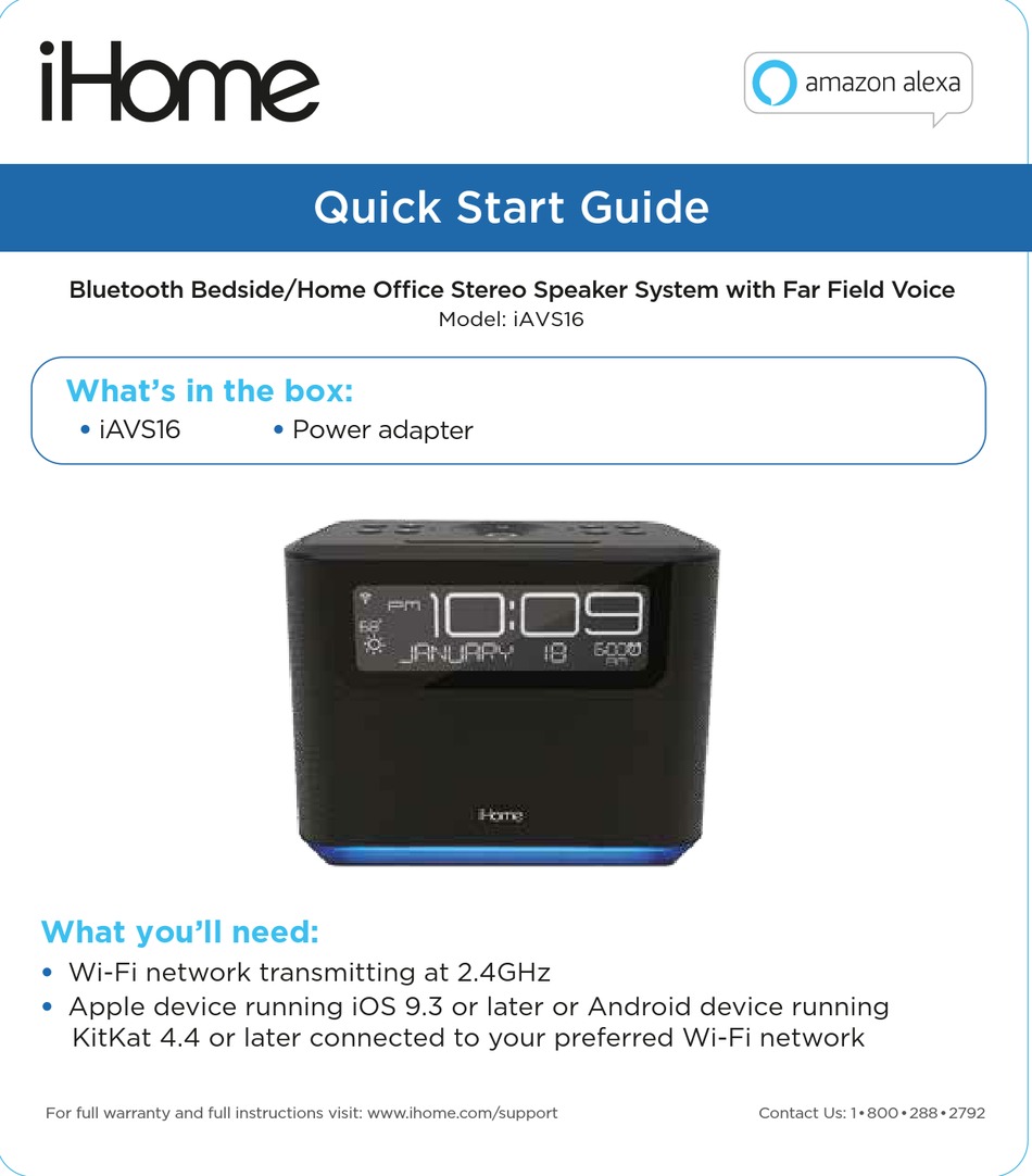 IHOME IAVS16 QUICK START MANUAL Pdf Download ManualsLib