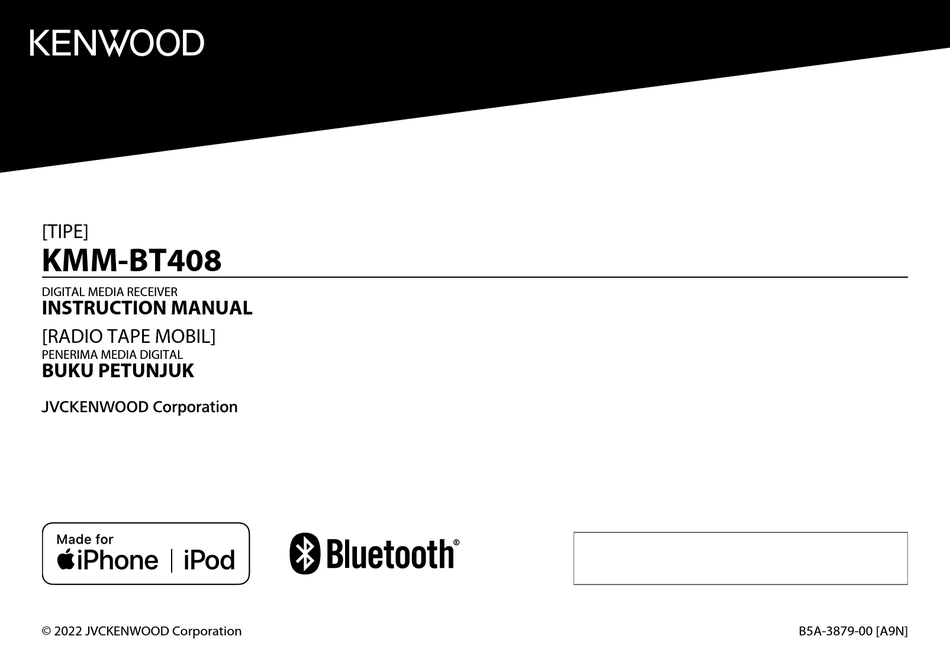 KENWOOD KMMBT408 INSTRUCTION MANUAL Pdf Download ManualsLib