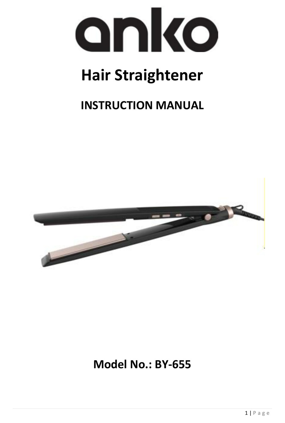 ANKO BY655 INSTRUCTION MANUAL Pdf Download ManualsLib