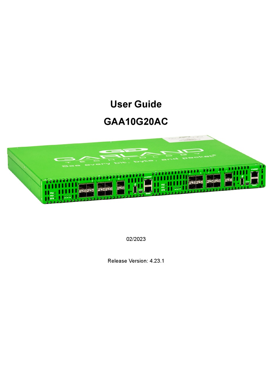 GARLAND GAA10G20AC USER MANUAL Pdf Download | ManualsLib