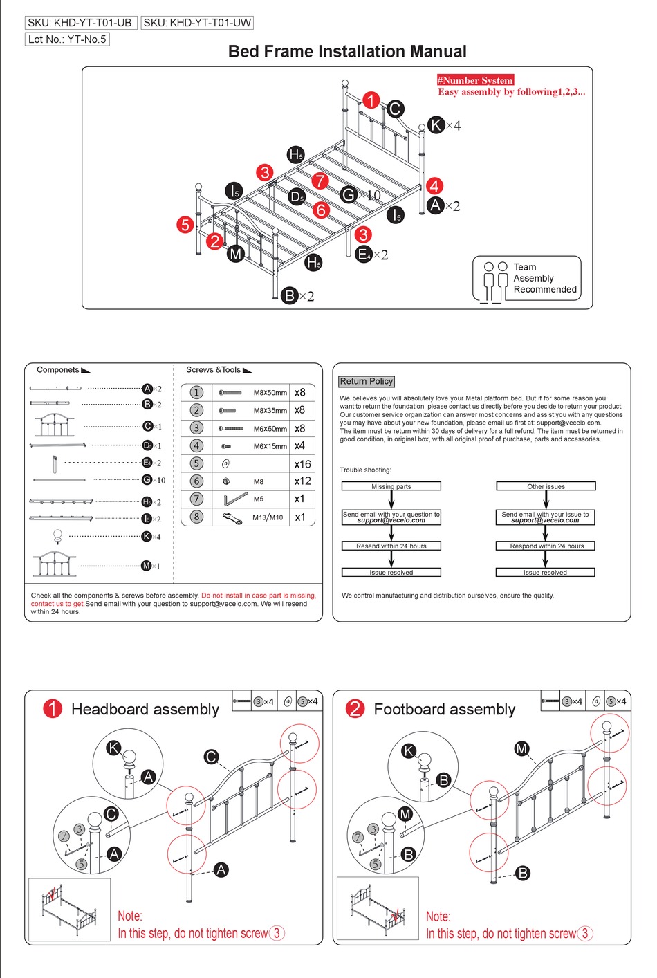 VECELO KHDYTT01UB INSTALLATION MANUAL Pdf Download ManualsLib