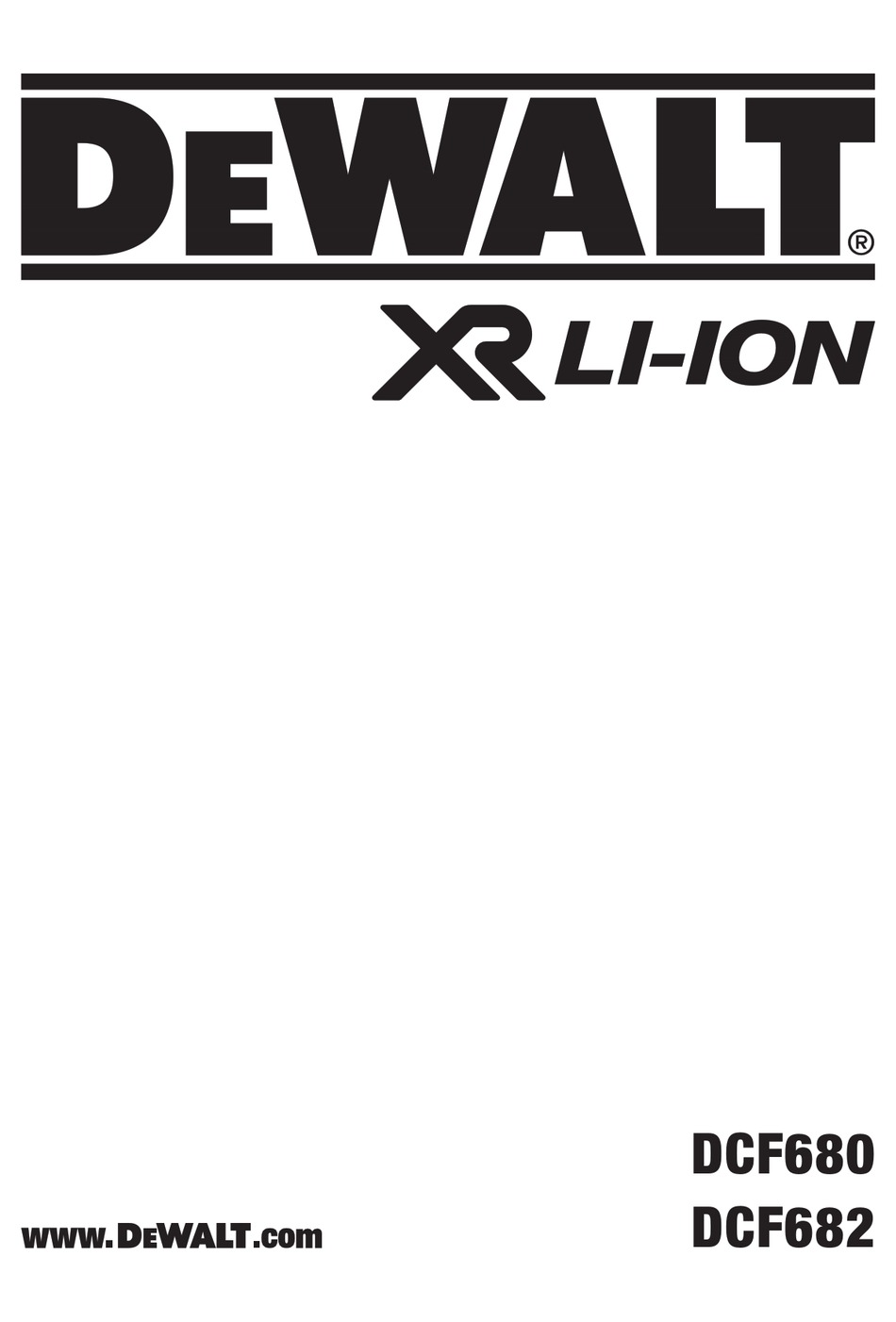 Dewalt Dcf G F Qw Manual Pdf Download Manualslib