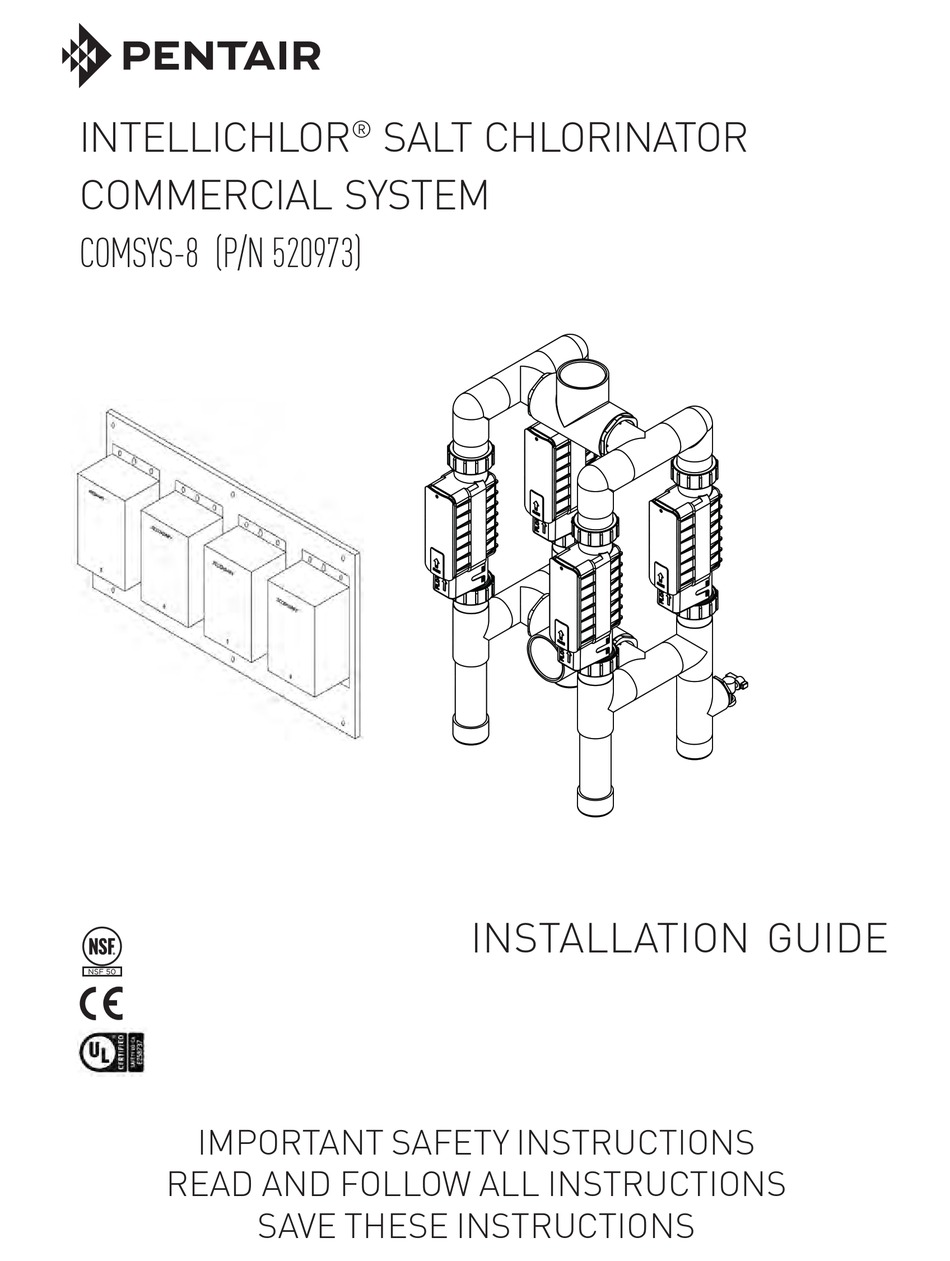PENTAIR INTELLICHLOR COMSYS8 INSTALLATION MANUAL Pdf Download ManualsLib