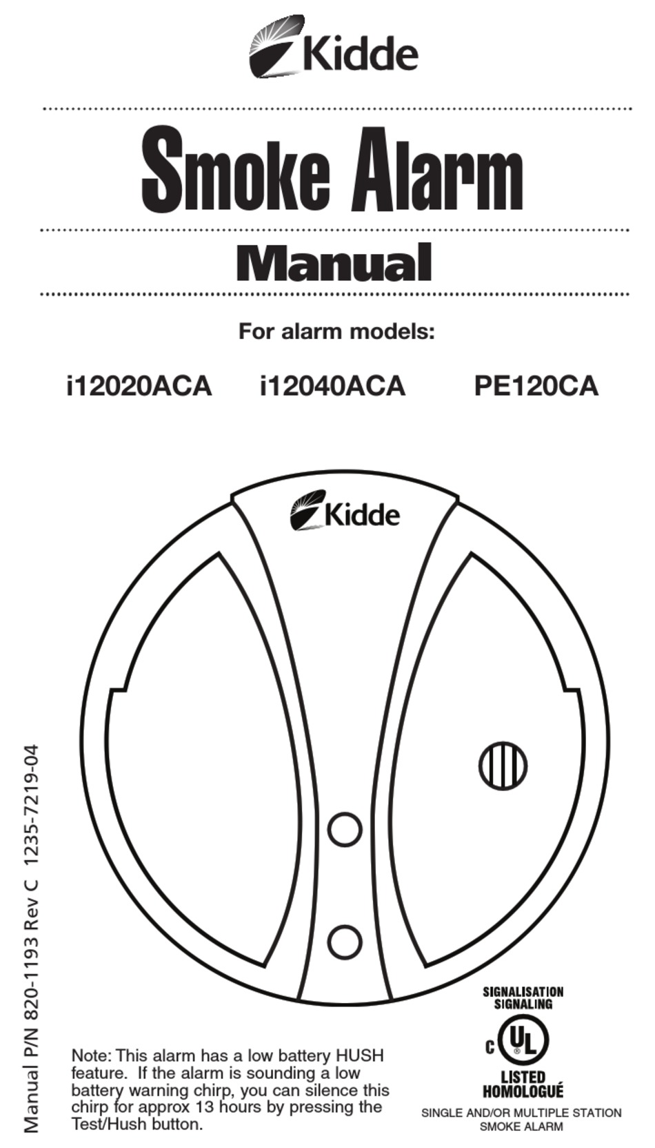 KIDDE P1235CA MANUAL Pdf Download ManualsLib
