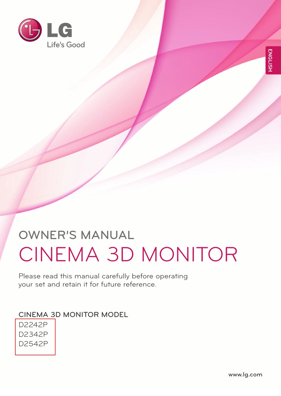 LG D2542P OWNER'S MANUAL Pdf Download | ManualsLib