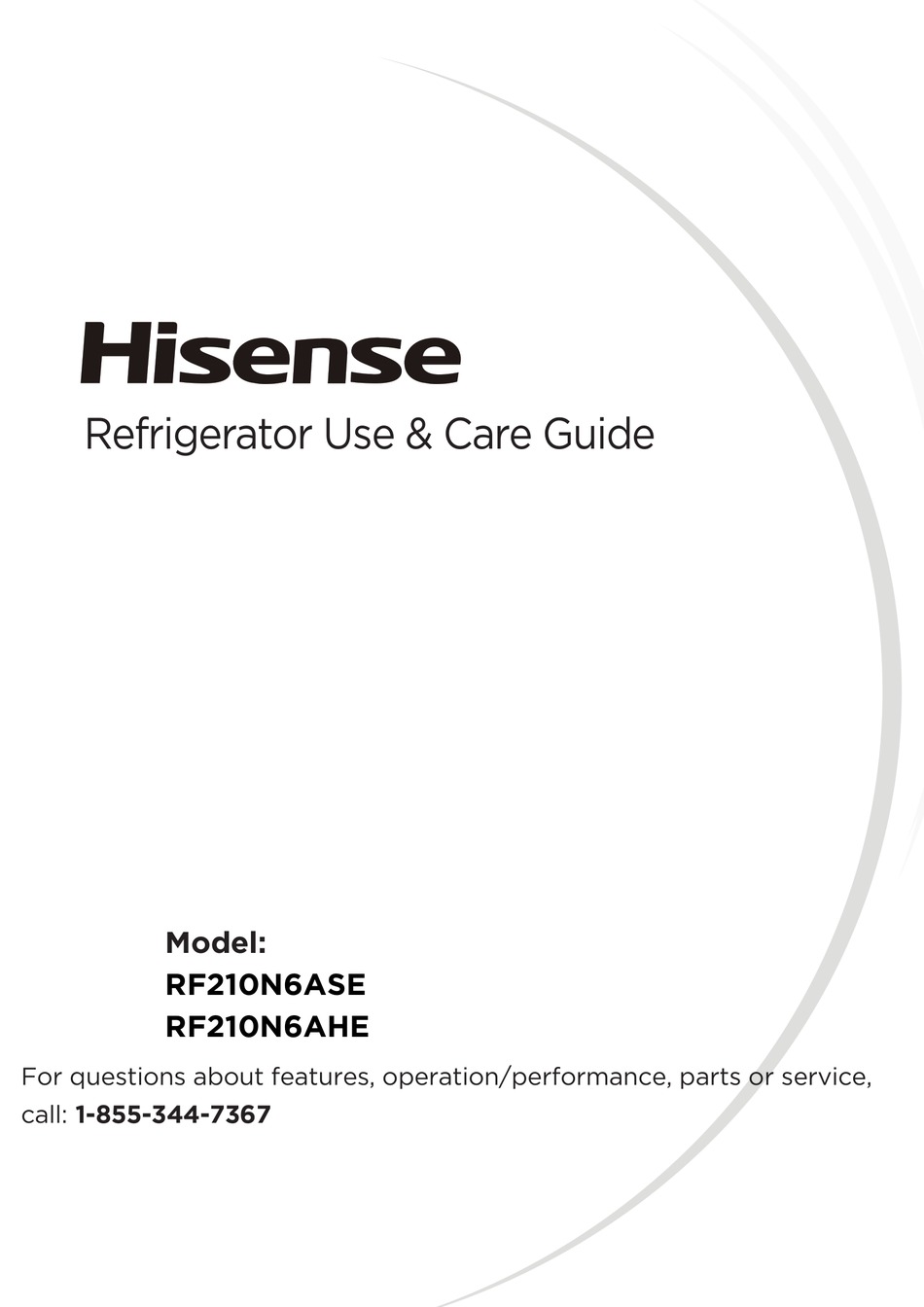 HISENSE RF210N6AHE USE & CARE MANUAL Pdf Download ManualsLib